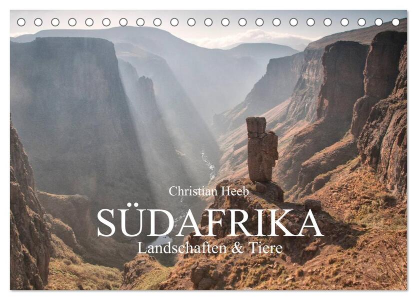 Südafrika / Landschaften & Tiere / Christian Heeb (Tischkalender 2024 DIN A5 quer) CALVENDO Monatskalender