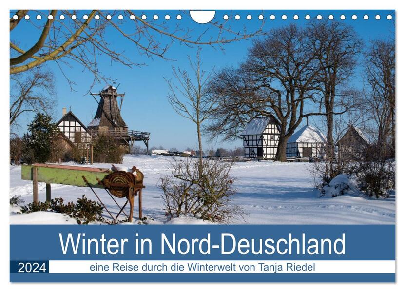 Winter in Nord-Deutschland (Wandkalender 2024 DIN A4 quer) CALVENDO Monatskalender