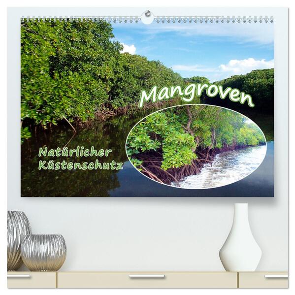 Mangroven - Natürlicher Küstenschutz (hochwertiger Premium Wandkalender 2024 DIN A2 quer) Kunstdruck in Hochglanz