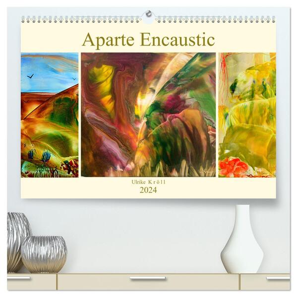 Aparte Encaustic (hochwertiger Premium Wandkalender 2024 DIN A2 quer) Kunstdruck in Hochglanz