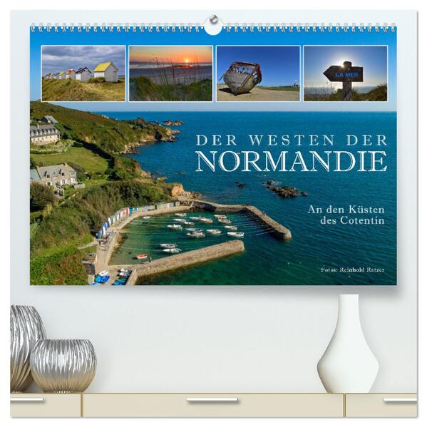 Der Westen der Normandie An den Küsten des Cotentin (hochwertiger Premium Wandkalender 2024 DIN A2 quer) Kunstdruck in Hochglanz