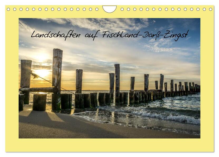 Landschaften auf Fischland-Darß-Zingst (Wandkalender 2024 DIN A4 quer) CALVENDO Monatskalender