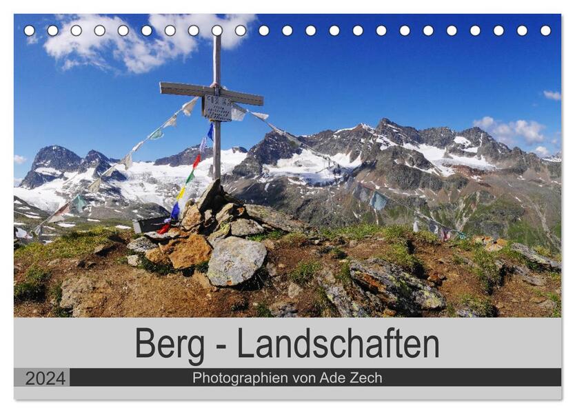 Berg - Landschaften (Tischkalender 2024 DIN A5 quer) CALVENDO Monatskalender