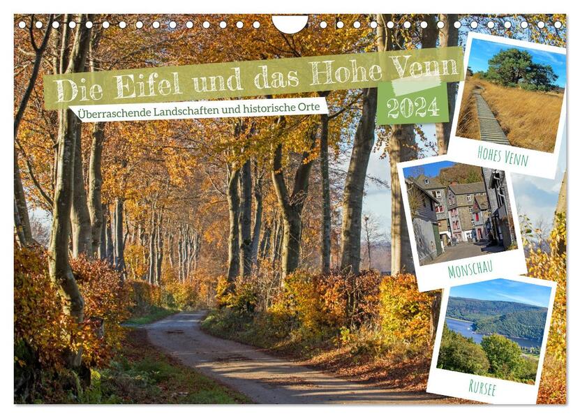 Die Eifel und das Hohe Venn (Wandkalender 2024 DIN A4 quer) CALVENDO Monatskalender
