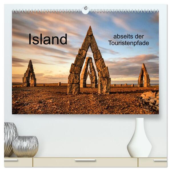 Island abseits der Touristenpfade (hochwertiger Premium Wandkalender 2024 DIN A2 quer) Kunstdruck in Hochglanz