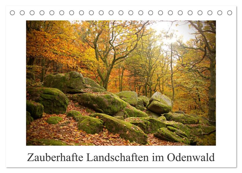 Zauberhafte Landschaften im Odenwald (Tischkalender 2024 DIN A5 quer) CALVENDO Monatskalender