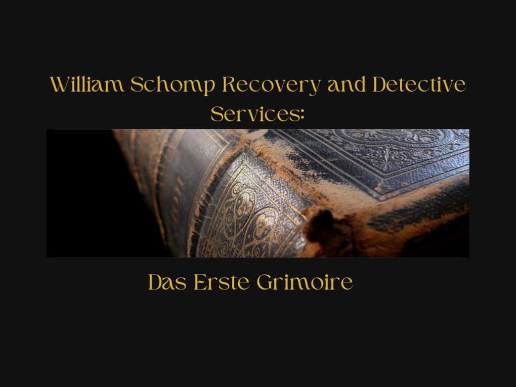 William Schomp Recovery and Detective Services: Das Erste Grimoire (The Schomp Testimonies #1)