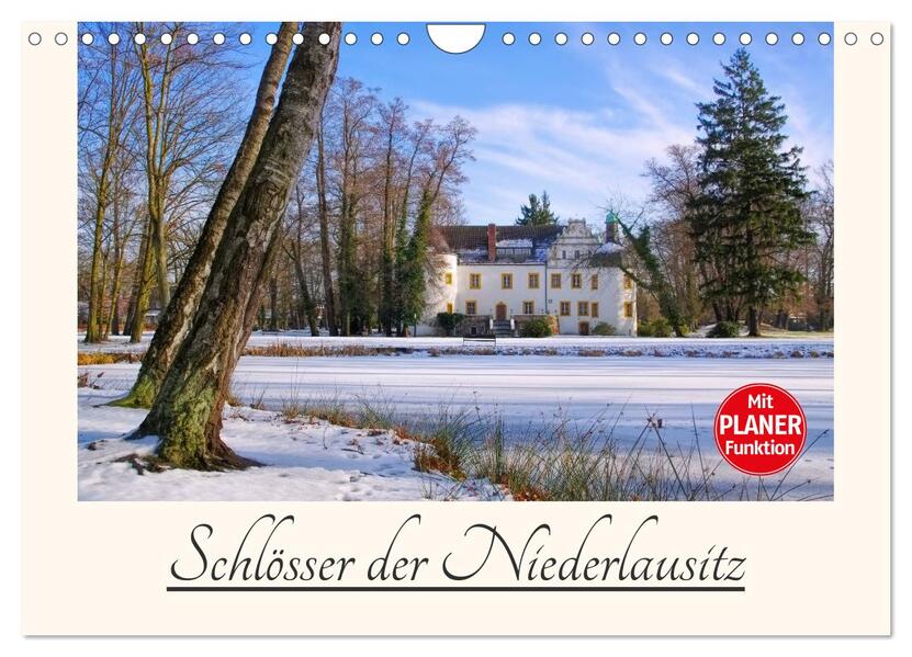 Schlösser der Niederlausitz (Wandkalender 2024 DIN A4 quer) CALVENDO Monatskalender