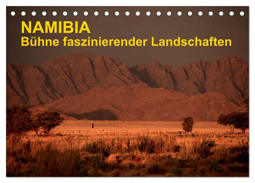 Namibia - Bühne faszinierender Landschaften (Tischkalender 2024 DIN A5 quer) CALVENDO Monatskalender