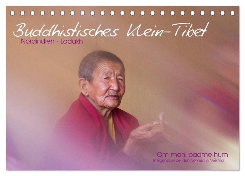 Buddhistisches Klein-Tibet (Tischkalender 2024 DIN A5 quer) CALVENDO Monatskalender