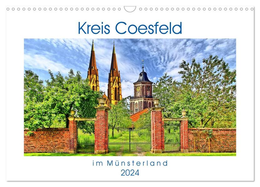 Kreis Coesfeld im Münsterland - Stadt Land Fluß (Wandkalender 2024 DIN A3 quer) CALVENDO Monatskalender
