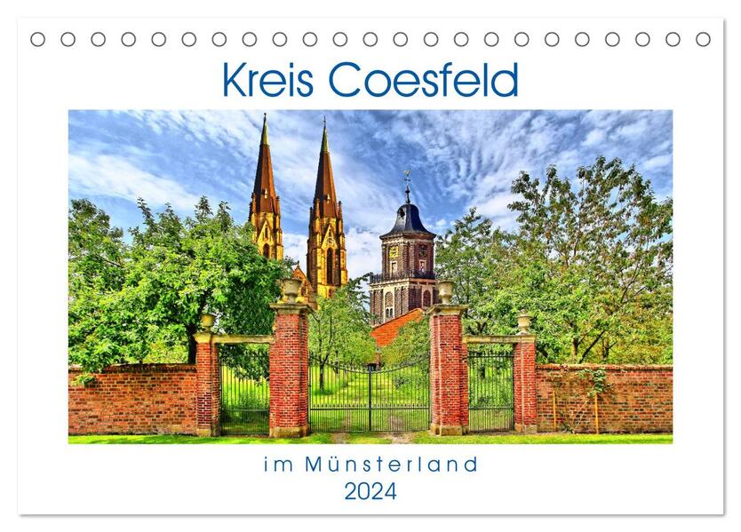 Kreis Coesfeld im Münsterland - Stadt Land Fluß (Tischkalender 2024 DIN A5 quer) CALVENDO Monatskalender