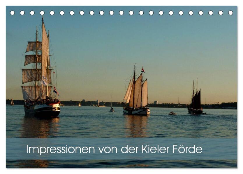 Impressionen von der Kieler Förde (Tischkalender 2024 DIN A5 quer) CALVENDO Monatskalender