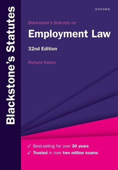 Blackstone‘s Statutes on Employment Law