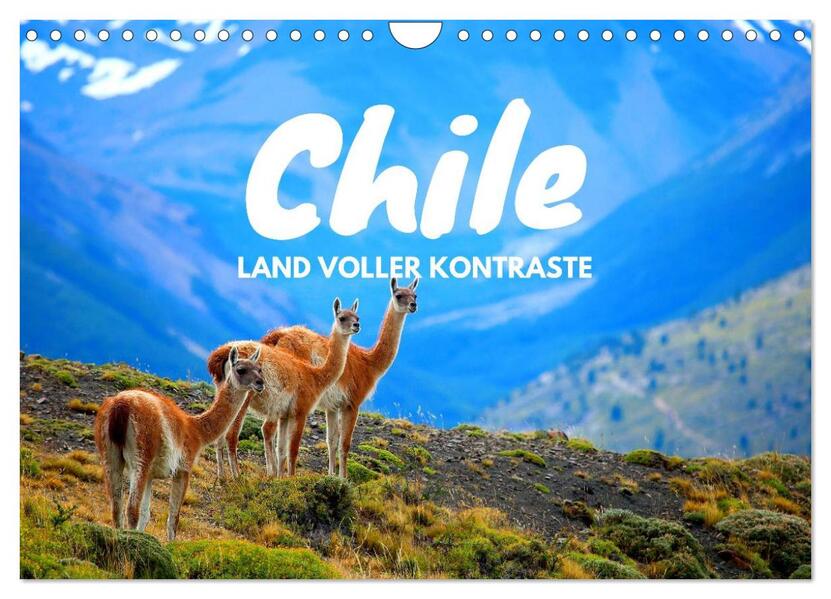 Chile - Land voller Kontraste (Wandkalender 2024 DIN A4 quer) CALVENDO Monatskalender