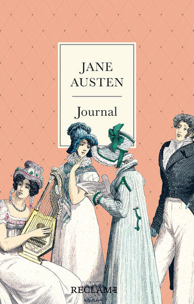Jane Austen Journal | Hochwertiges Notizbuch mit Fadenheftung Lesebändchen und Verschlussgummi | Mit Illustrationen und Zitaten aus ihren beliebtesten Romanen und Briefen