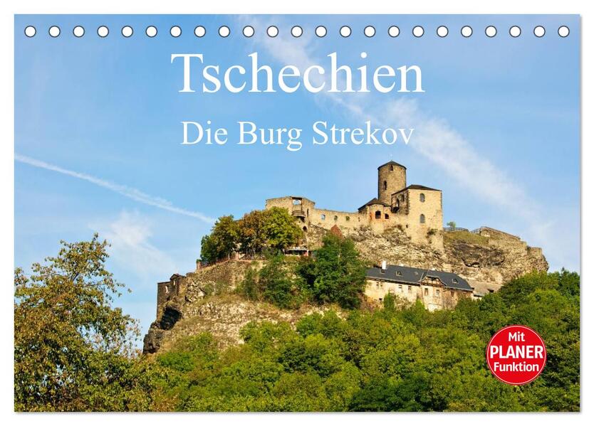 Tschechien - Die Burg Strekov (Tischkalender 2024 DIN A5 quer) CALVENDO Monatskalender