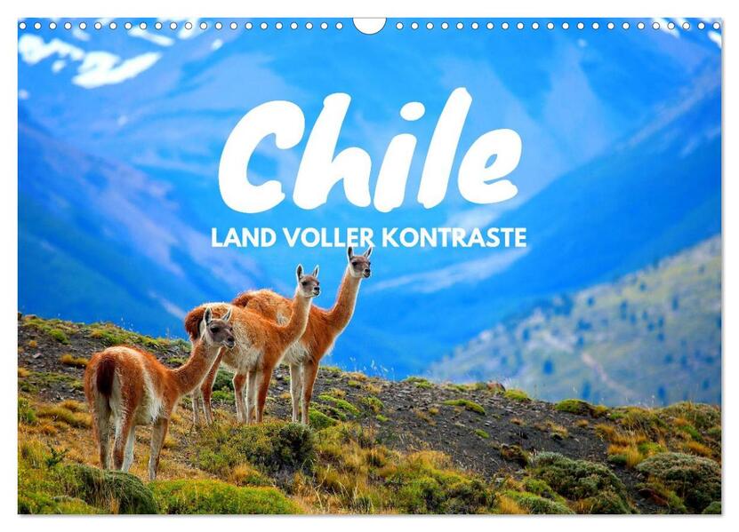 Chile - Land voller Kontraste (Wandkalender 2024 DIN A3 quer) CALVENDO Monatskalender