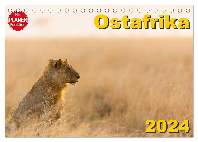 Ostafrika (Tischkalender 2024 DIN A5 quer) CALVENDO Monatskalender