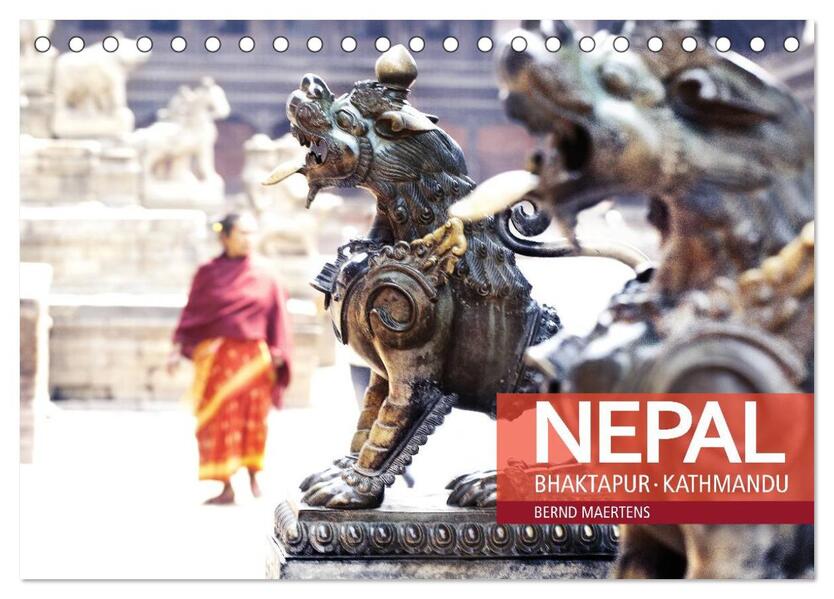 NEPAL Bhaktapur Kathmandu (Tischkalender 2024 DIN A5 quer) CALVENDO Monatskalender