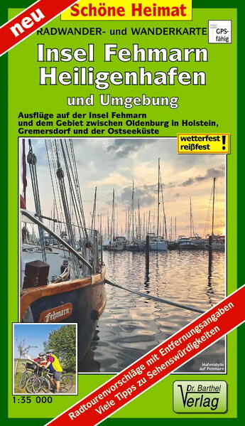 Radwander- und Wanderkarte Insel Fehmarn Heiligenhafen und Umgebung
