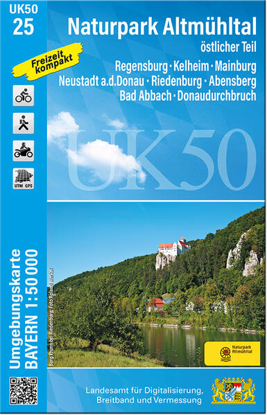 UK50-25 Naturpark Altmühltal östlicher Teil