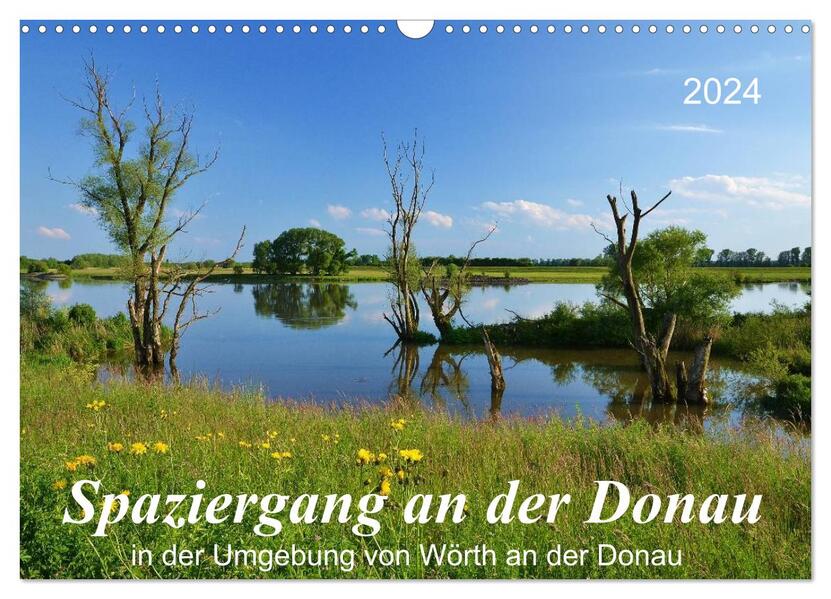 Spaziergang an der Donau (Wandkalender 2024 DIN A3 quer) CALVENDO Monatskalender