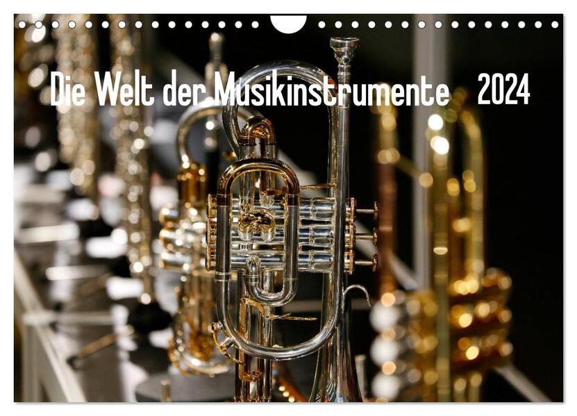 Die Welt der Musikinstrumente (Wandkalender 2024 DIN A4 quer) CALVENDO Monatskalender