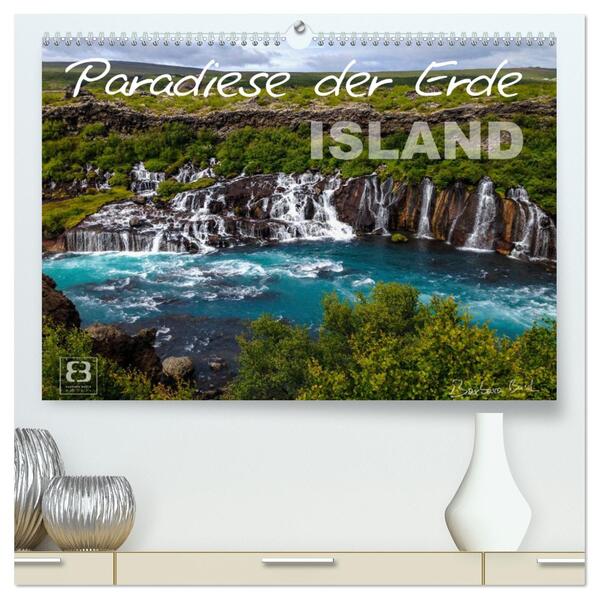 Paradiese der Erde - ISLAND (hochwertiger Premium Wandkalender 2024 DIN A2 quer) Kunstdruck in Hochglanz