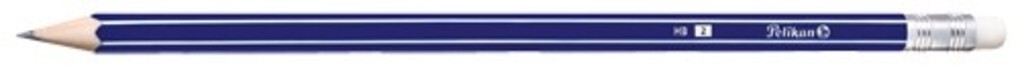 Pelikan Bleistift HB mit Radierer Sechskant Blau 1 Stück