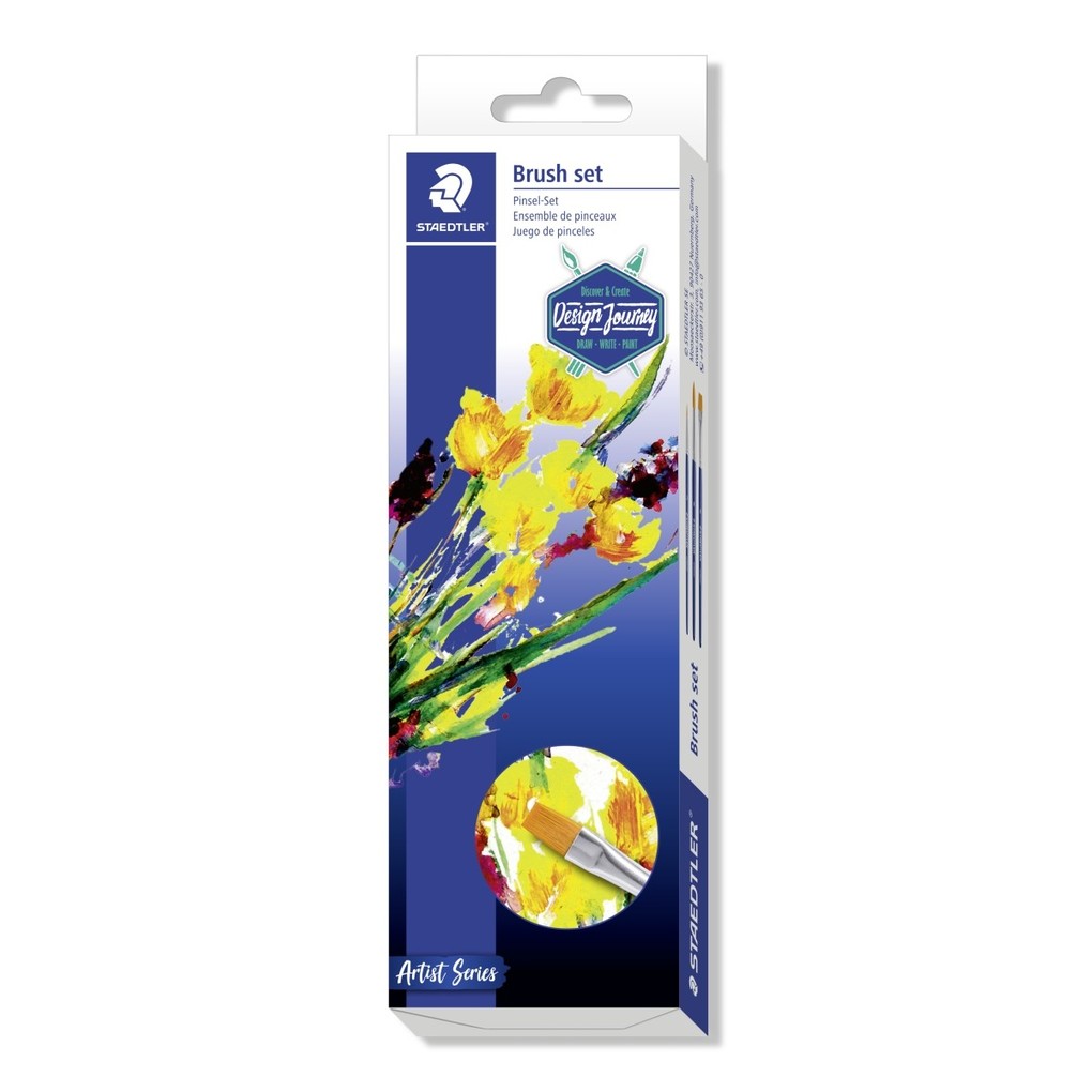 STAEDTLER Pinsel Borstenpinsel 3er Set