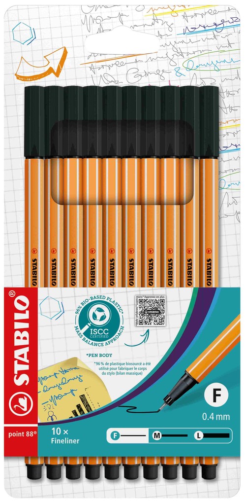 STABILO Fineliner point 88 10er Pack schwarz
