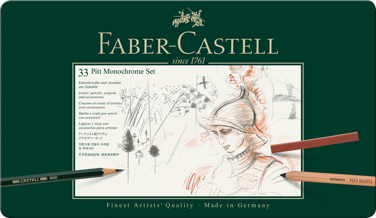 Faber-Castell Pitt Monochrome 33er Set Metalletui