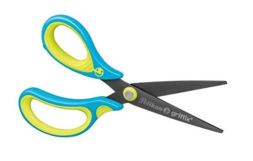 Pelikan Schere griffix Schule Neon Fresh Blue Linkshänder Spitz 15 cm