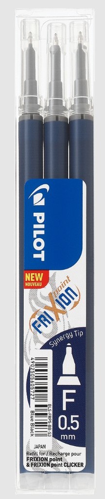 Pilot , Ersatzpatronen + Tintenfass, Nachfüllminen Für Frixion Ball Und Clicker Tintenrollen (Dunkelblau, 0.50 Mm, 3 Stk.) - Image 3