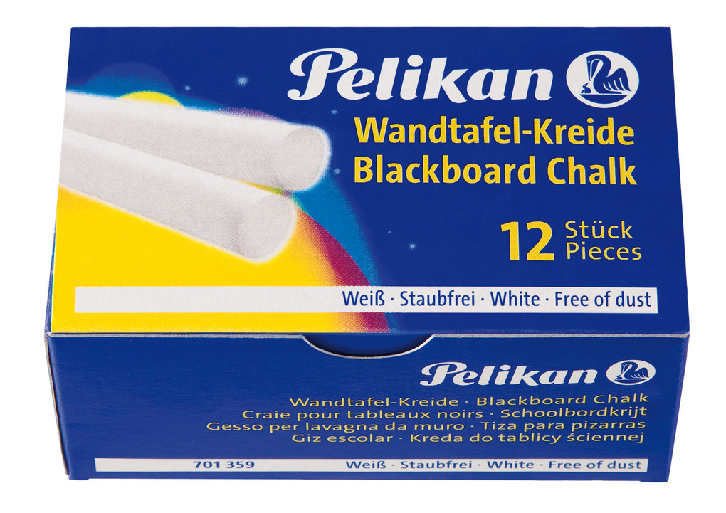 Pelikan Wandtafelkreide 755/12, weiß, Kartonetui