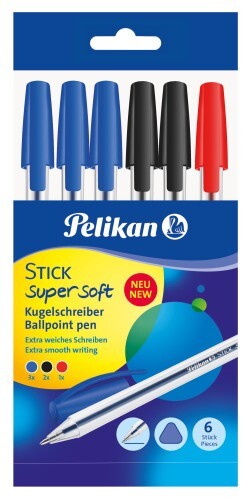 Pelikan Kugelschreiber Stick super soft 6er Set