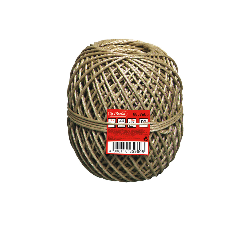 Herlitz Bindfaden 100 Meter Reißkraft 45 kg braun