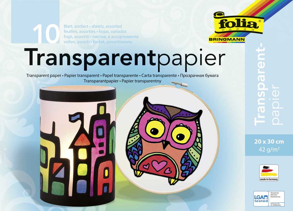 folia Transparentpapier 42 g/m²