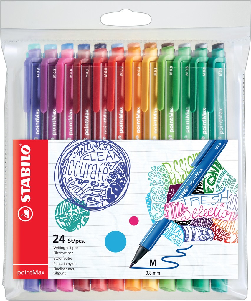 STABILO Filzstifte pointMax 24er Set