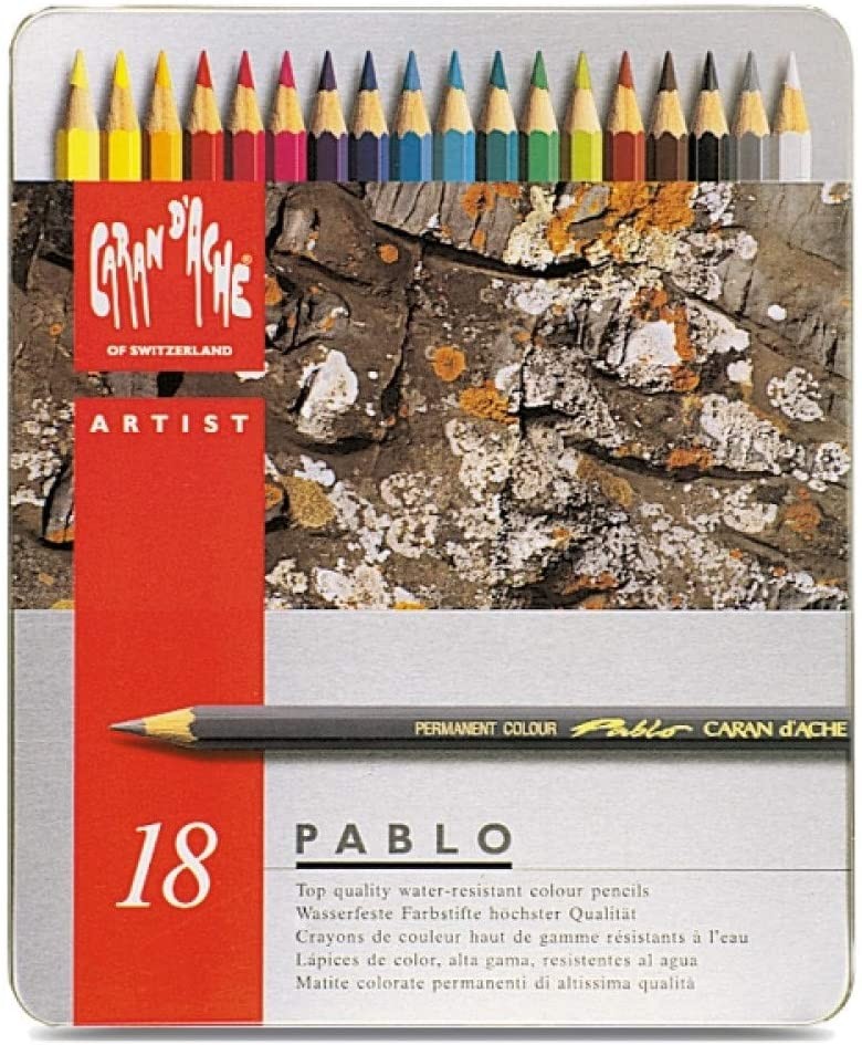 CARAN D'ACHE Farbstifte Pablo 666.318 18 Farben