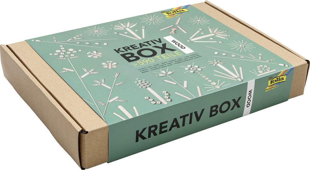 folia Kreativ Box , Wood, , Holz-Mix, über 590 Teile