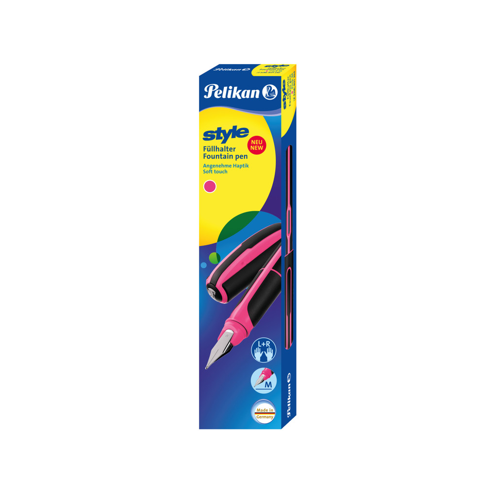 Pelikan Füller Style Feder M Neon Pink