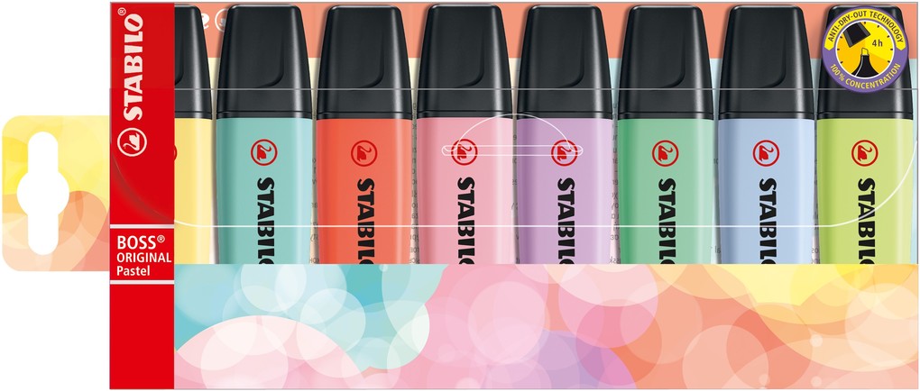 STABILO Textmarker Boss Original Pastell 8 Stück