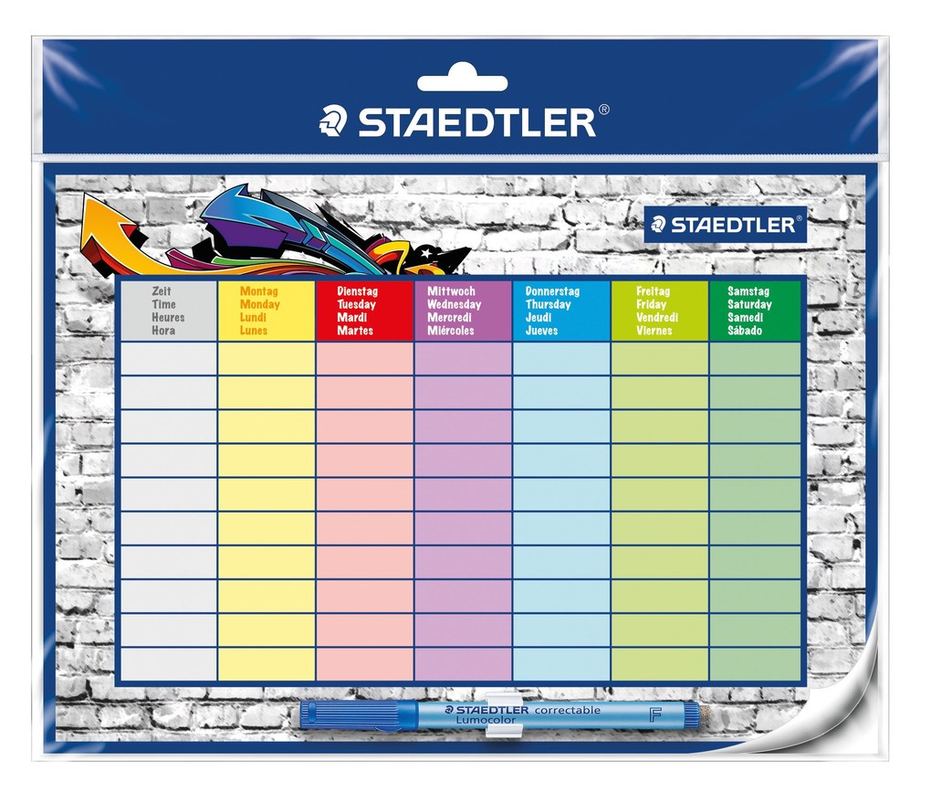 Staedtler Calendrier mural Stundenplan 641 SP2 1 semaine/1 page 1 pc(s)