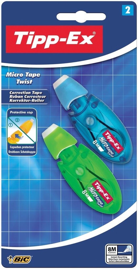 BIC Korrekturroller Tipp-Ex Microtape Twist 2er Set
