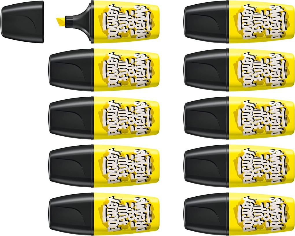 STABILO Marker BOSS ORIGINAL MINI by Snooze One Gelb 10er Set