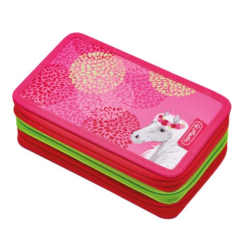 Herlitz TriCase Bloomy Horse 31 teilig befüllt