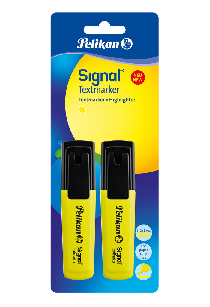 Pelikan Textmarker Signal Leuchtgelb 2er Set
