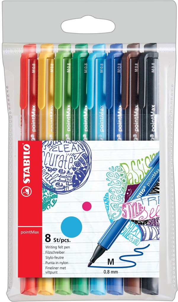 STABILO Filzstifte pointMax 8er Set